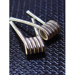 Fused Clapton Ni80  0,28  Ohm(dualde 0,14) 2*26/38 Hazır sarım  8 adet paket 