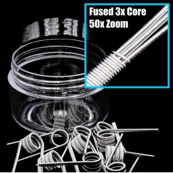 Fused Clapton Ni80  0,30 Ohm 3 core (Dual 0,15ohm) Hazır Sarım Tel 8 li  Paket  