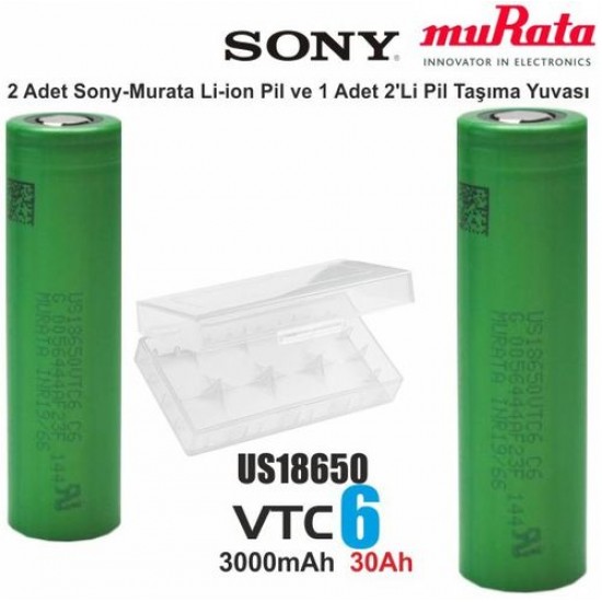 Sony Vtc 6 pil 2li alımda Pil kutusu hediyeli